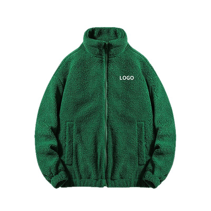 Off‑white sherpa‑lined down jacket, stylish and warm