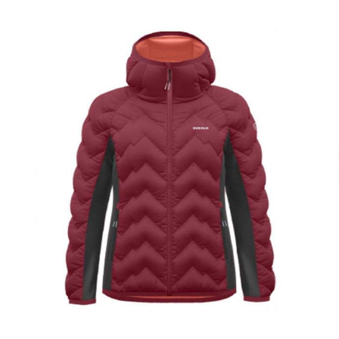 Grey slim-fit women’s outdoor sport down jacket